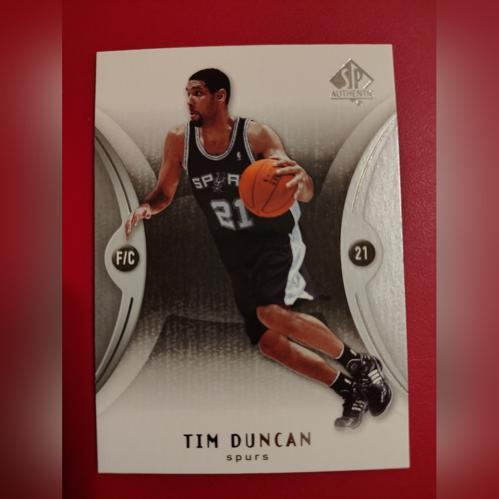 Tim Duncan 2006-07 Upper Deck SP Authentic #77 San Antonio Spurs Basketball Card